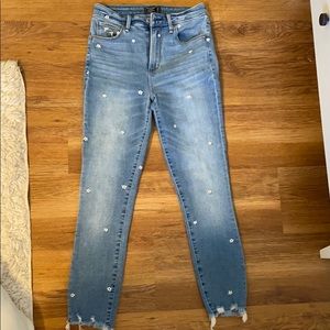 Abercrombie and Fitch jeans.